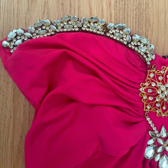 Cocktail strapless dress - Picture 4 of 6